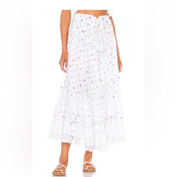 Revolve Place Nationale L'Etage Floral Print Maxi Skirt size 1 small - Picture 5 of 5